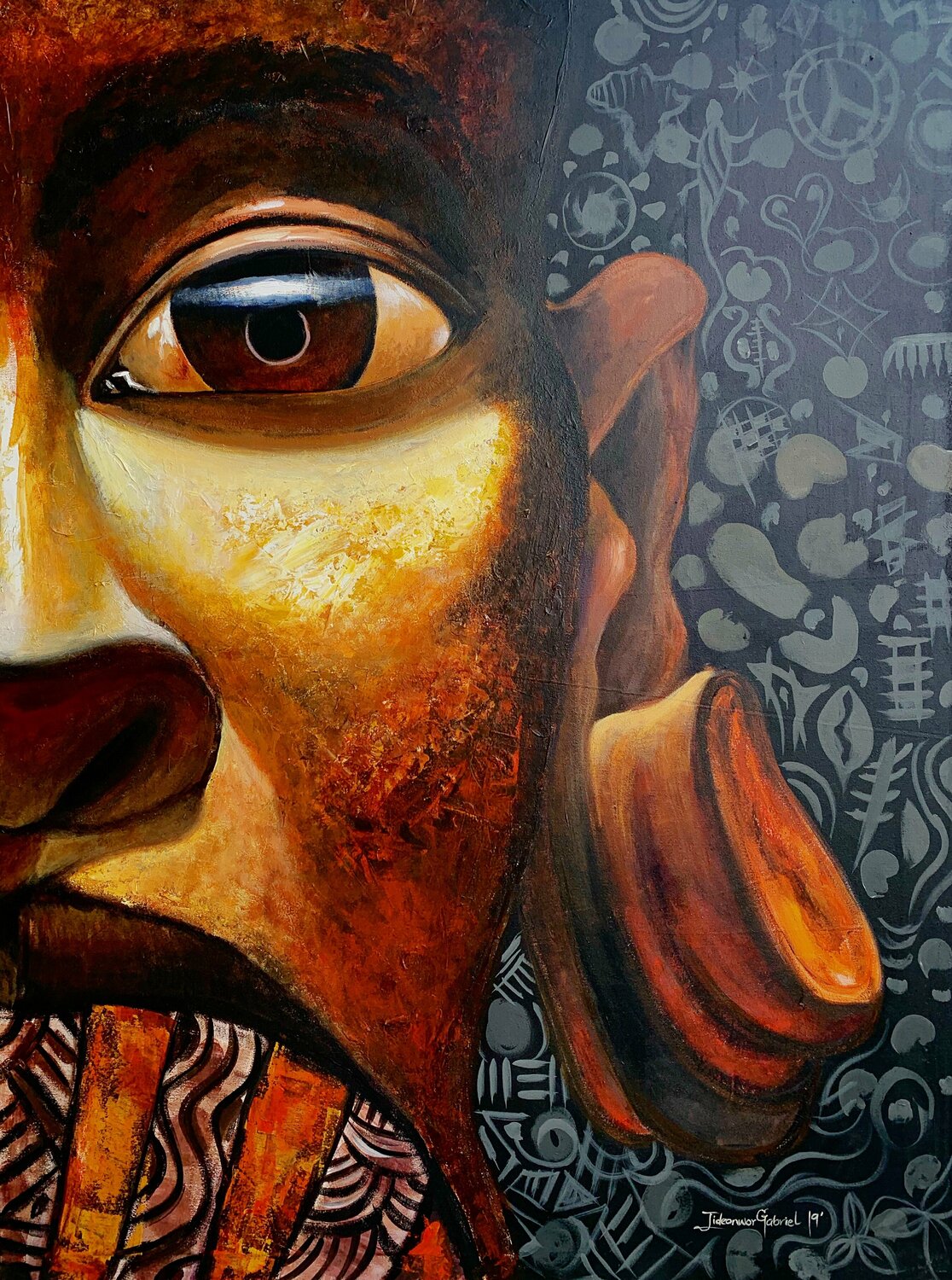 Fearless Gabriel Jideonwor Pintura original en venta