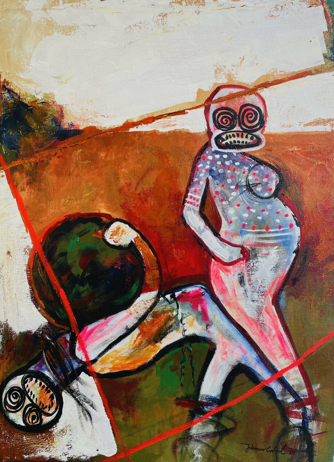 Heading Wes Gabriel Jideonwor Pintura original en venta