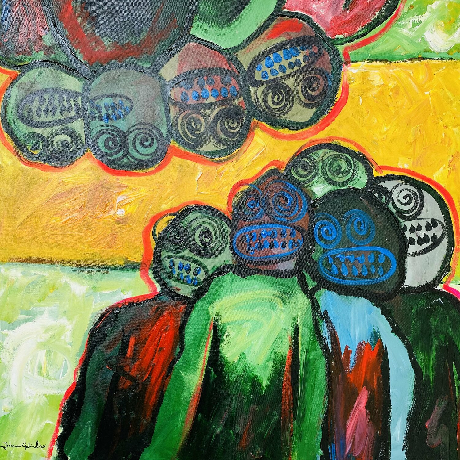 Who will go for us ? Gabriel Jideonwor Original painting for sale