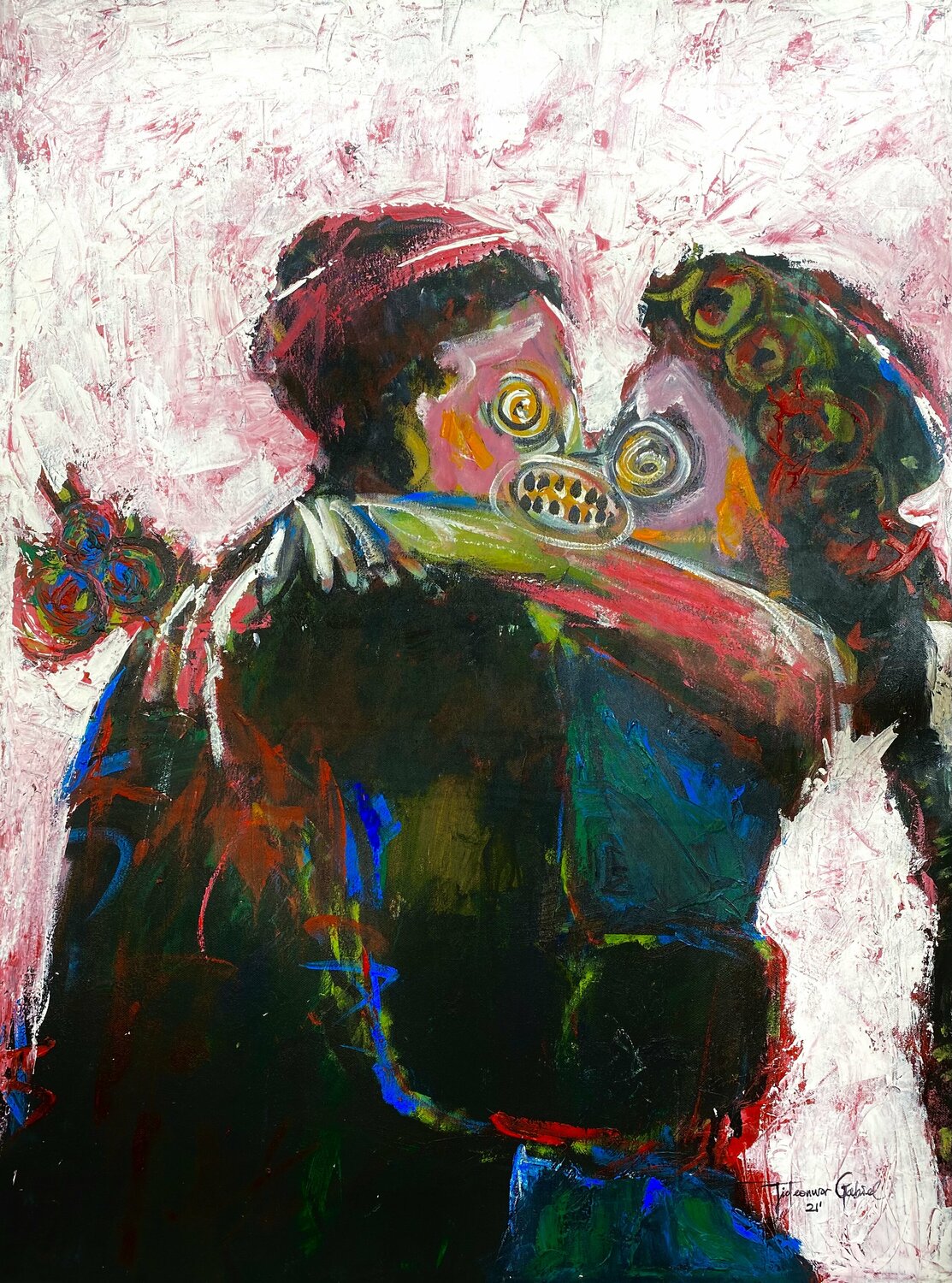 Forever love Gabriel Jideonwor Originalgemälde zu verkaufen
