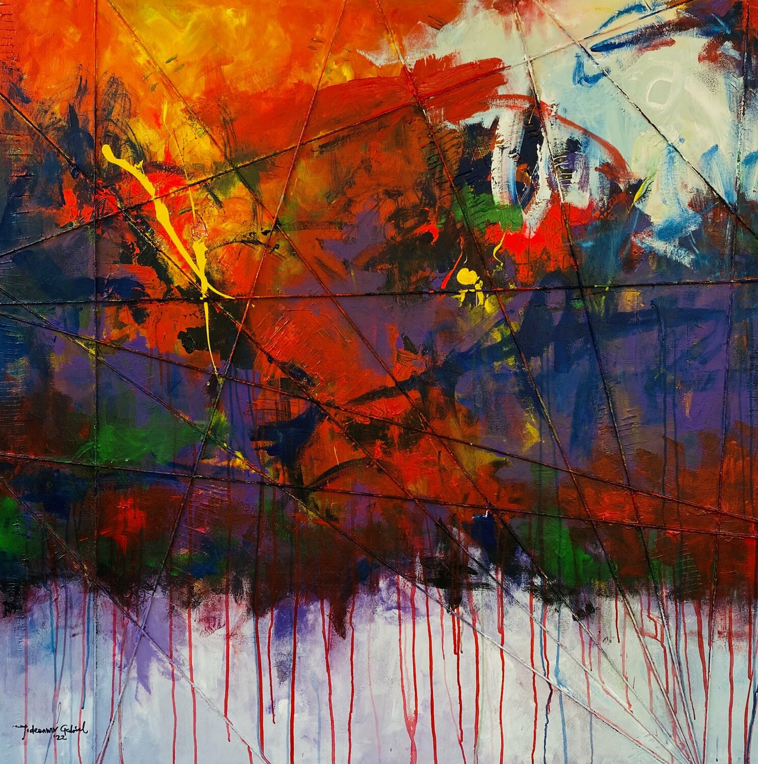 Winning by all means 2 Gabriel Jideonwor Pintura original en venta