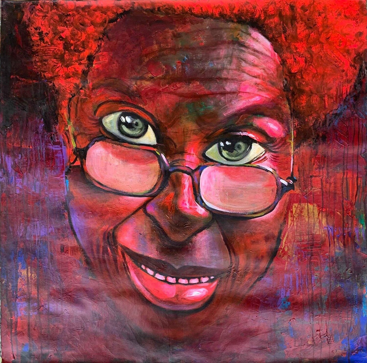 Gaze 4 Gabriel Jideonwor Original painting for sale