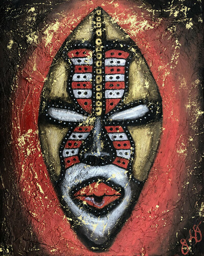 mask 1 by Jason Lincoln Jeffers, Painting for Sale on Singulart