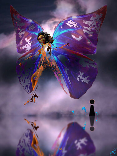 butterfly 43 par Jason Lincoln Jeffers, Digital en vente sur Singulart