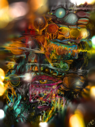 quetzalcoatl & queen di Jason Lincoln Jeffers, Digitale in vendita su Singulart