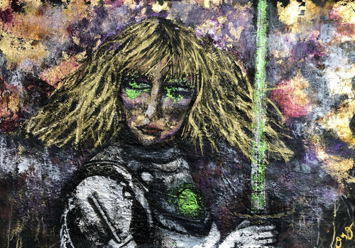joan of arc van Jason Lincoln Jeffers, Schilderij te koop op Singulart