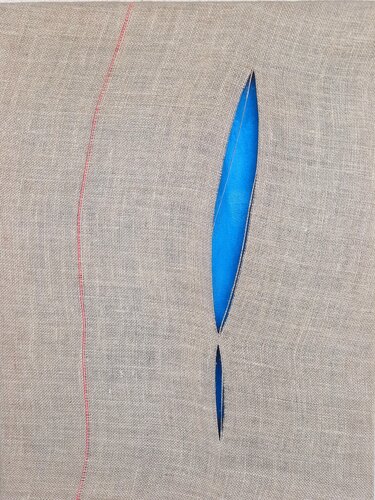 For Lucio Fontana van Giustino Caposciutti, Schilderij te koop op Singulart