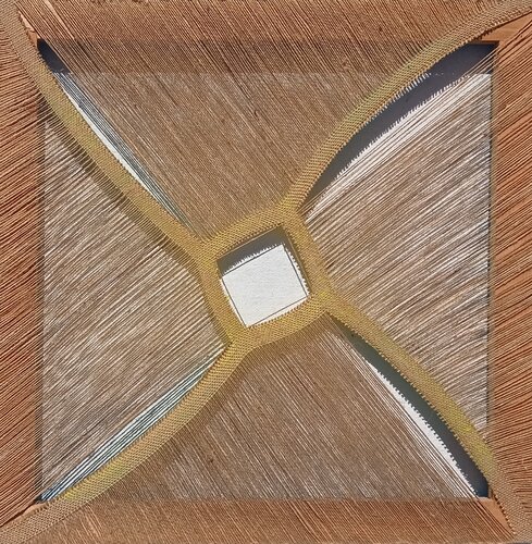 Dinamismo statico in juta de Giustino Caposciutti, Pintura a la venta en Singulart