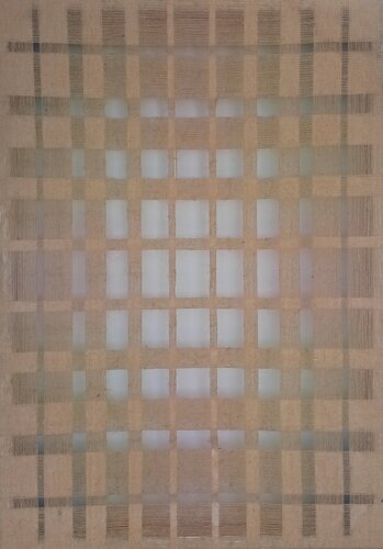 Fra tela e muro: lievi riflessi di Giustino Caposciutti, Pittura in vendita su Singulart