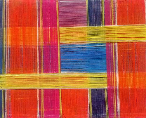 Ritmi interiori: "Abbracci 2" von Giustino Caposciutti, Textil kaufen auf Singulart