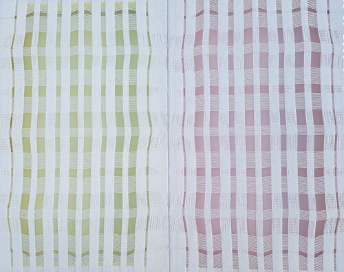 Riflessi complementari 1 (dittico) van Giustino Caposciutti, Schilderij te koop op Singulart
