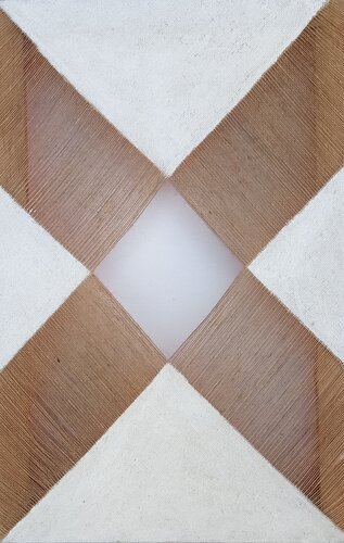 Fra tela e muro: "X" de Giustino Caposciutti, Pintura a la venta en Singulart