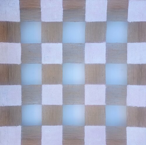 Fra tela e muro: Riflessi interiori 1991 by Giustino Caposciutti, 油畫 for Sale on Singulart