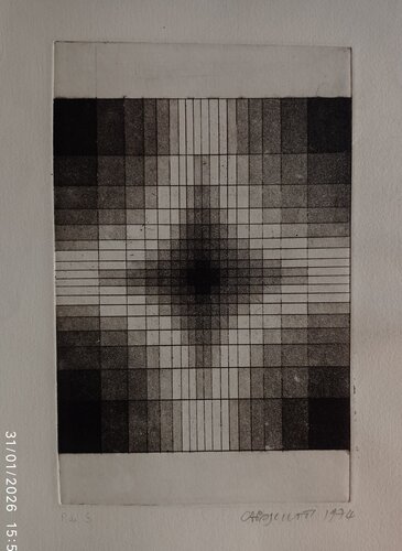 Composizione ottico-logaritmica (1974) von Giustino Caposciutti, Druck kaufen auf Singulart