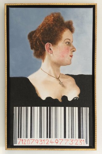 Die Dame mit dem Code von Thomas Johannsmeier, Malerei kaufen auf Singulart