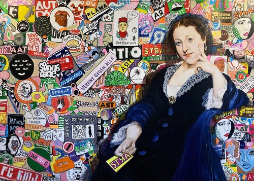 Stickerbomb von Thomas Johannsmeier, Malerei kaufen auf Singulart