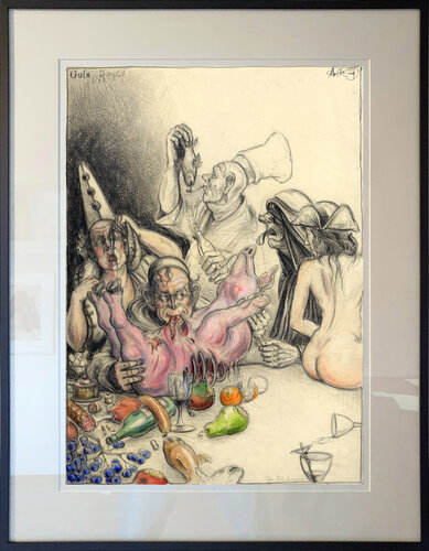 Gula - Gefräßigkeit (Gluttony) van Andreas Noßmann, Tekening te koop op Singulart