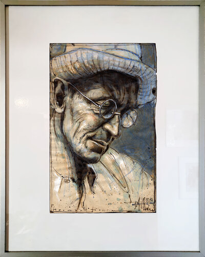 Hermann Hesse de Andreas Noßmann, Dibujo a la venta en Singulart