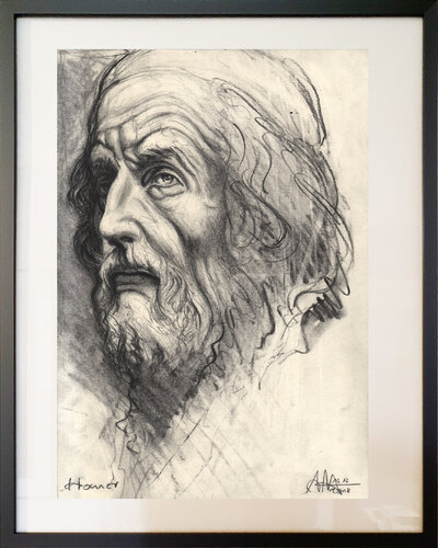 Homer par Andreas Noßmann, Dessin en vente sur Singulart