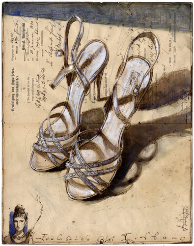 Frühstück bei Tiffany (Breakfast at Tiffany's) di Andreas Noßmann, Disegno in vendita su Singulart