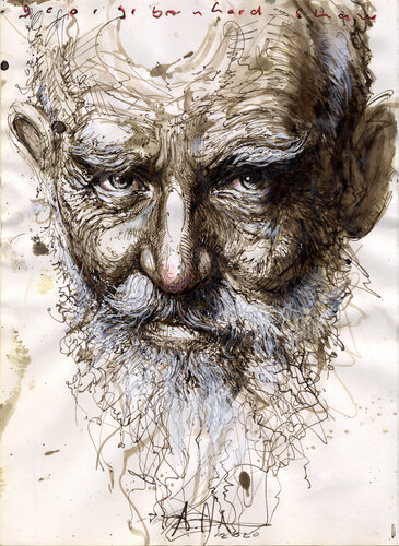 George Bernhard Shaw de Andreas Noßmann, Dibujo a la venta en Singulart