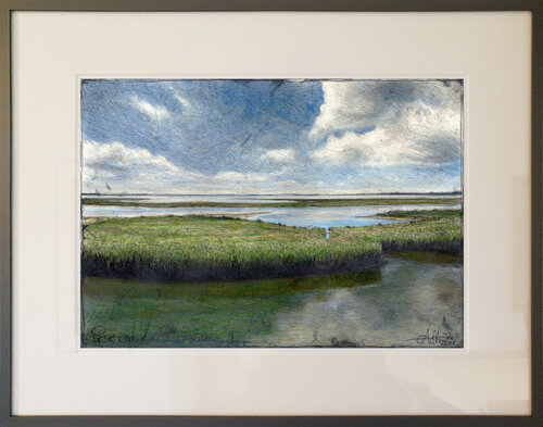 Prerower Strom (Prerower river) van Andreas Noßmann, Tekening te koop op Singulart