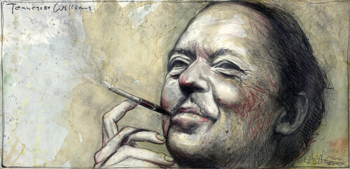 Tennessee Williams de Andreas Noßmann, Dibujo a la venta en Singulart