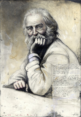 Walt Whitman - O Captain! My Captain di Andreas Noßmann, Disegno in vendita su Singulart