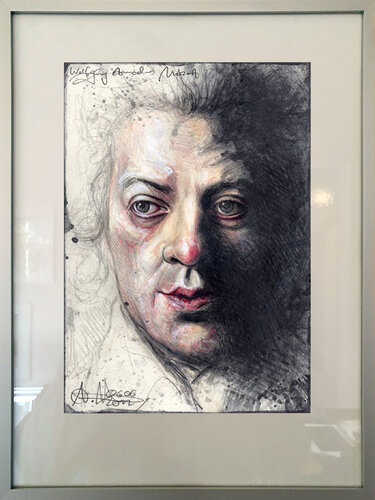 Wolfgang Amadeus Mozart de Andreas Noßmann, Dibujo a la venta en Singulart