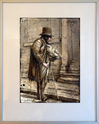 Das kleine Ständchen (The little serenade) di Andreas Noßmann, Disegno in vendita su Singulart