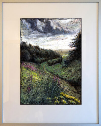 Das frühe Licht am späten Abend (The early light in the late evening) di Andreas Noßmann, Disegno in vendita su Singulart