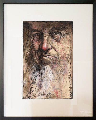 August Heinrich Hoffmann von Fallersleben di Andreas Noßmann, Disegno in vendita su Singulart