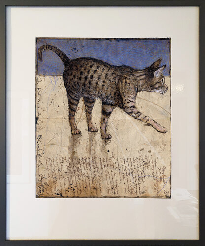 Die Katze auf dem heißen Blechdach (The Cat on a Hot Tin Roof) by Andreas Noßmann, Drawing for Sale on Singulart