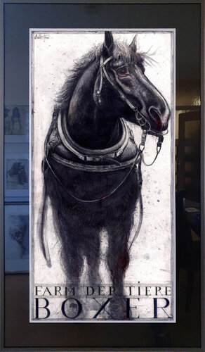 Boxer - Farm der Tiere (Animal Farm) di Andreas Noßmann, Disegno in vendita su Singulart