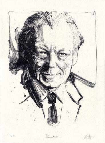 Willy Brandt van Andreas Noßmann, Afdruk te koop op Singulart