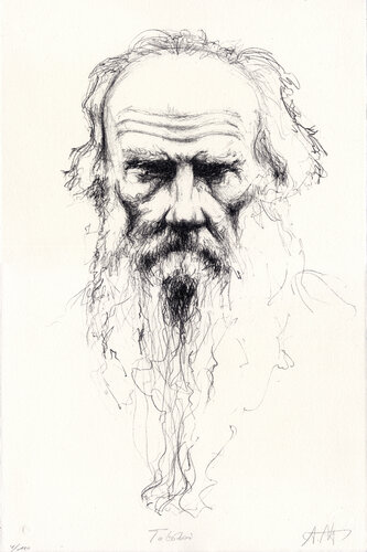 Leo Tolstoi van Andreas Noßmann, Afdruk te koop op Singulart