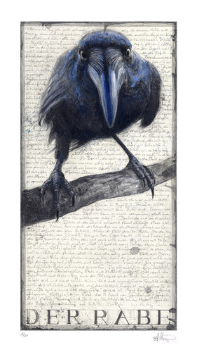 Der Rabe - E.A. Poe (The Raven) van Andreas Noßmann, Afdruk te koop op Singulart