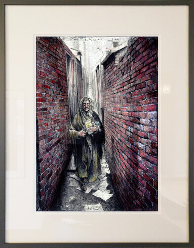 Der schmale Grat (The thin line) di Andreas Noßmann, Disegno in vendita su Singulart