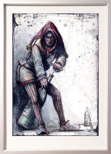 Sekt oder Selters (Sparkling wine or seltzer) di Andreas Noßmann, Disegno in vendita su Singulart