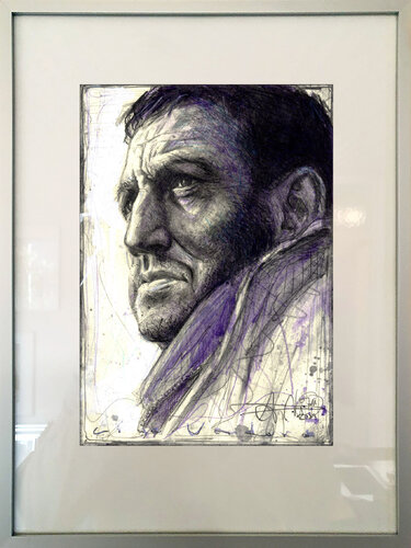 Lino Ventura by Andreas Noßmann, Drawing for Sale on Singulart