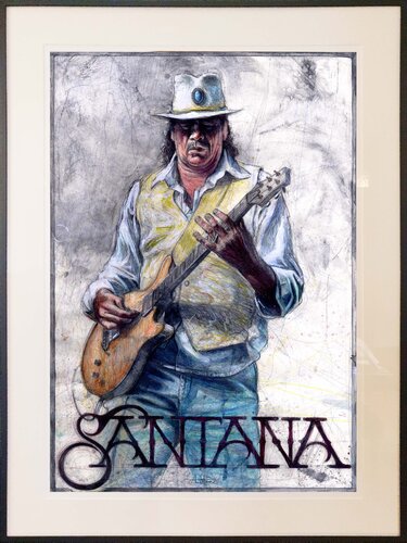 Carlos Santana von Andreas Noßmann, Zeichnungen kaufen auf Singulart