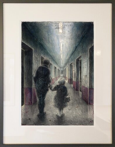 Das Krankenhaus | Von einem, der auszog, das Fürchten zu lernen (The Hospital | From someone who set out to learn fear) von Andreas Noßmann, Zeichnungen kaufen auf Singulart