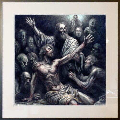 Die Heilung des Besessenen von Gerasa by Andreas Noßmann, 소묘 for Sale on Singulart