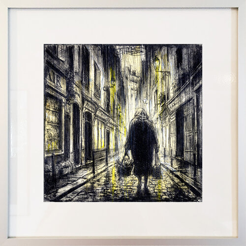 Im Glanz des späten Regen (In the glow of the late rain) de Andreas Noßmann, Dibujo a la venta en Singulart