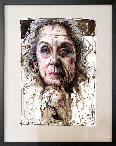 Nadine Gordimer van Andreas Noßmann, Tekening te koop op Singulart