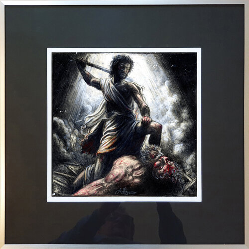 Fall und Tod des Goliath von Andreas Noßmann, Zeichnungen kaufen auf Singulart