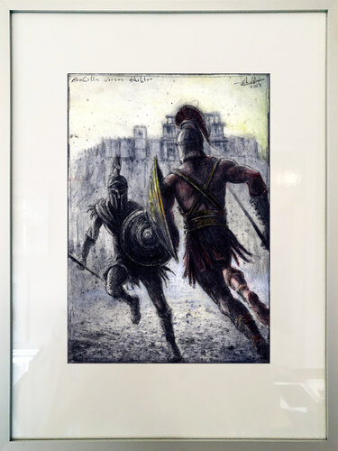 Achilles versus Hektor von Andreas Noßmann, Zeichnungen kaufen auf Singulart