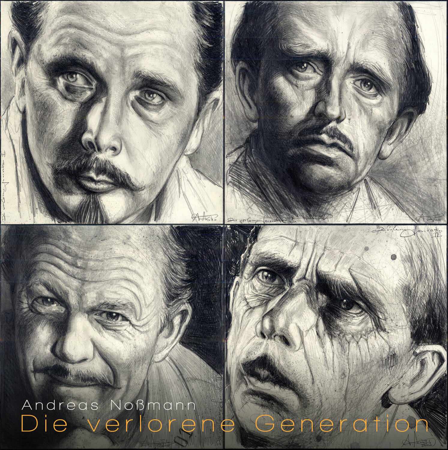 Die verlorene Generation - Serie 1 | 4 Zeichnungen/Serie Andreas Noßmann Zeichnungen zu verkaufen