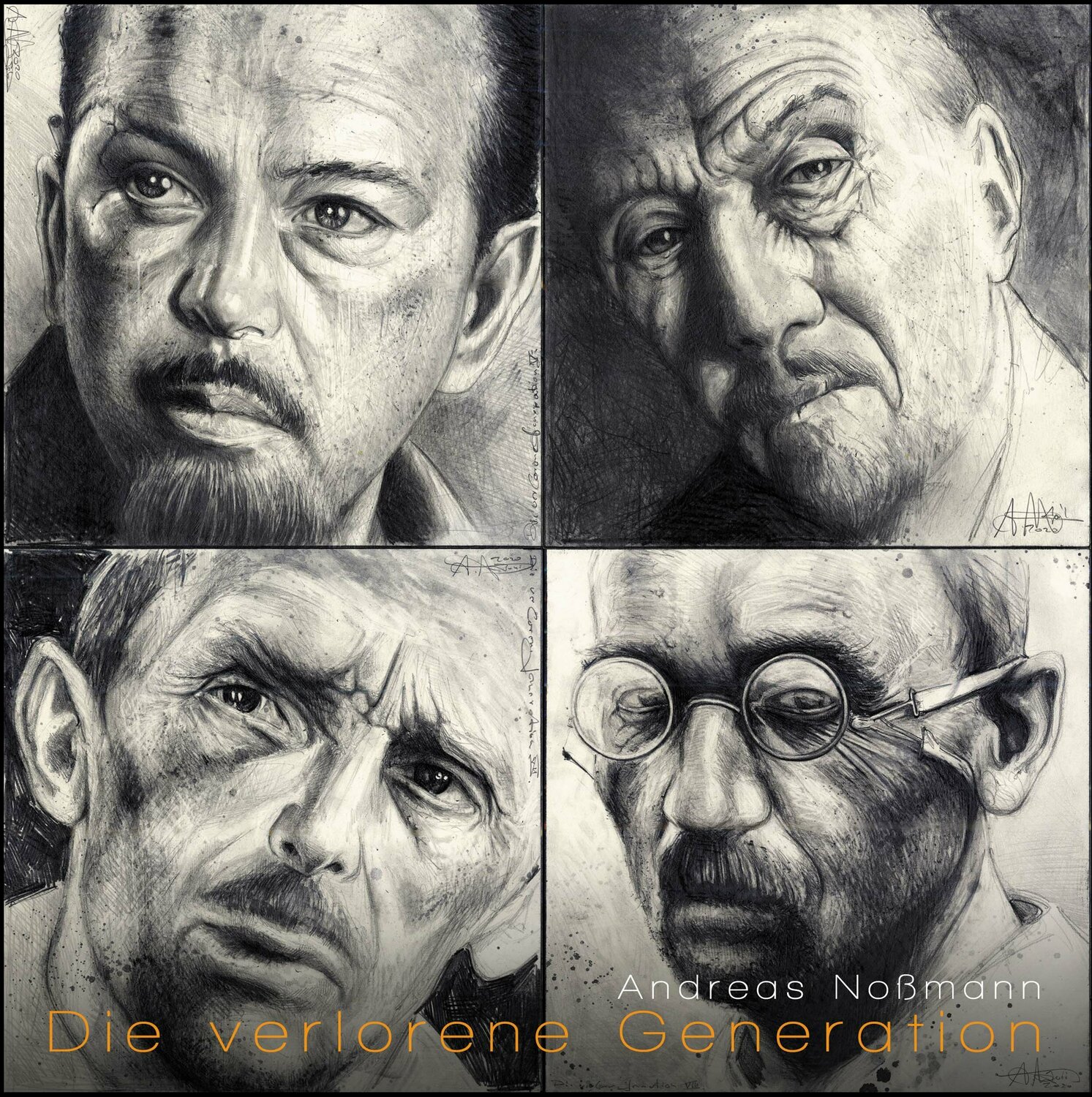 Die verlorene Generation - Serie 2 | 4 Zeichnungen/Serie, Andreas Noßmann Disegno in vendita