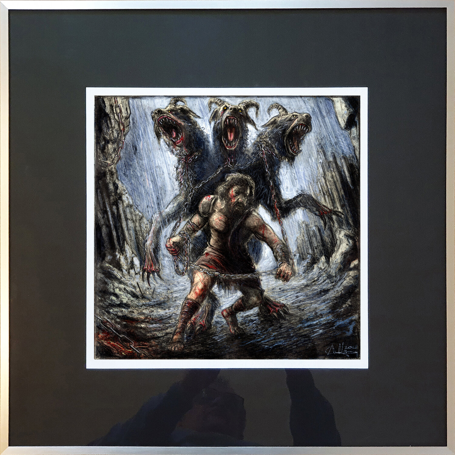 Herakles - Die Entführung des Kerberos Andreas Noßmann Zeichnungen zu verkaufen